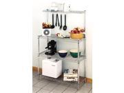 Bakers Rack with Heavy Duty Chromed Wire Shelving