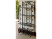5 Tier Bakers Rack in Pewter Finish