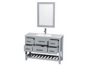 Single Bathroom Vanity with Mirror
