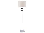 Floor Lamp with White Fabric Shade