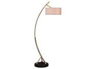 Curved Brass Floor Lamp