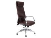 Ox High Back Office Chair in Dark Brown