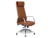 Ox High Back Office Chair in Light Brown