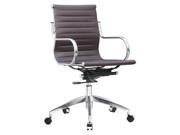 Twist Mid Back Office Chair in Dark Brown