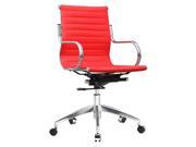 Twist Mid Back Office Chair in Red