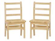 12 in. Instructor s Ladder Back Chair Set of 2