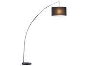 Arc Lamp with Drum Shade