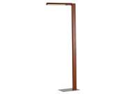 LED Floor Lamp in Dark Walnut Finish