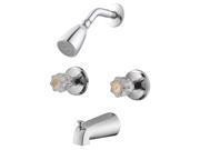 Twin Handle Tub and Shower Faucet in Polished Chrome