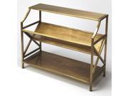 Keats Librarie Bookcase in Distressed Antique Gold