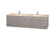 80 in. Modern Double Bathroom Vanity with Storage Space