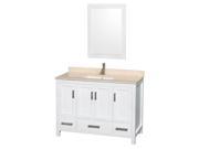 48 in. Single Bathroom Vanity Set in White