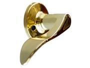 Left Hand Dummy Door Knob in Polished Brass