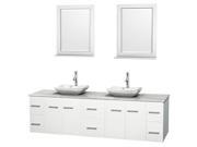 Modern Double Bathroom Vanity Set in White