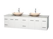 Contemporary Double Bathroom Vanity with Six Functional Drawers