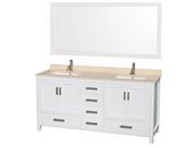 35 in. Double Bathroom Vanity Set with Sink