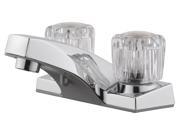 4 in. Dual Handle Lavatory Faucet in Polished Chrome Finish