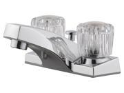 4 in. Dual Handle Lavatory Faucet in Polished Chrome