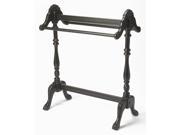 Blanket Stand in Distressed Black Licorice Finish
