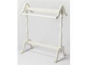 Blanket Stand in Distressed Cottage White Finish
