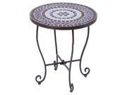Tremiti Ceramic Mosaic Outdoor Side Table