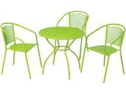 3 Pc Martini Bistro Set in Keylime Green Finish