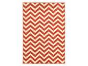 Chevron Rug in Terracotta and Ivory 10 ft. 2 in. L x 8 ft. W 32 lbs.