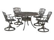 Largo 5 Pc Patio Aluminum Dining Set