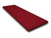 55 in. Seat Cushion in Logo Red