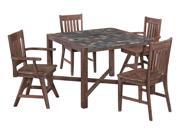 Morocco 5 Pc Wooden Dining Set