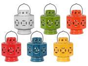 6 Pc Octagonal Tea Light Lantern Set