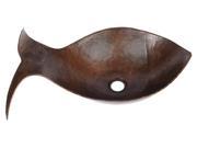 Fish Vessel Hammered Copper Sink