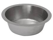 14 in. Round Hammered Copper Prep Sink in Electroless Nickel