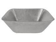 Square Vessel Hammered Copper Sink in Electroless Nickel