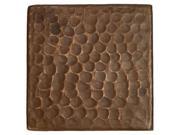 Recyclable Hammered Copper Tile Set of 4