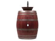 Wine Barrel Vanity with Square Sink and Faucet