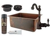 Traditional Counter Deck Mount Prep Sink with Faucet