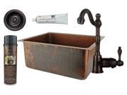 Traditional Counter Deck Mount Prep Sink with Accessories