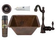 Square Prep Sink with Faucet and Accessories