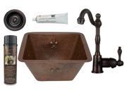 Square Prep Sink with Faucet