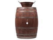 Wine Barrel Vanity with Bucket Vessel Sink in Whiskey Finish