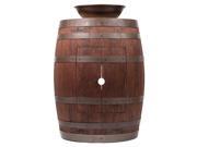 Wine Barrel Vanity with Sink in Whiskey Finish