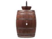 Wine Barrel Vanity with Round Sink and Faucet in Whiskey Finish