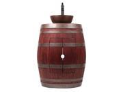 Wine Barrel Vanity with Round Sink and Faucet in Cabernet Finish