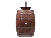 Wine Barrel Vanity with Sink and Filler Faucet in Whiskey Finish