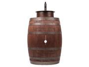 Wine Barrel Vanity with Sink and Faucet in Whiskey Finish