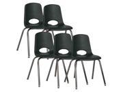 Stack Chair with Swivel Glide in Hunter Green Set of 5