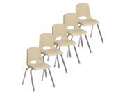 Stack Chair with Swivel Glide in Hunter Sand Set of 5