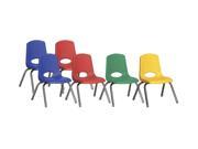18 in. 6 Pc Stack Chair Set