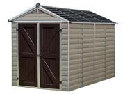 Skylight Storage Shed in Tan